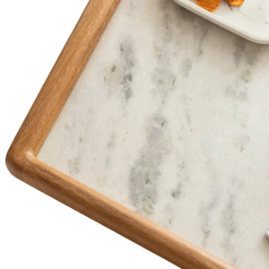 High Quality Modern Design Solid Mango <b>Wooden</b> With Integrated White Marble Top Luxuries Home Office Living Room <b>Coffee</b> <b>Table</b> - Product Image 6