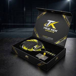 Adecuado para clubes deportivos, práctica de pádel y juegos recreativos. Raqueta de pádel ligera con superficie de fibra de carbono y mango ergonómico. - Product Image 5