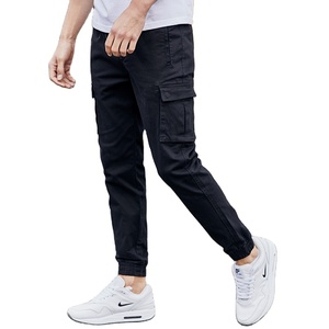 Pantalon Cargo Décontracté Homme Dernière Mode, Multi-Poches Foncé, Vente en Gros OEM, Polyester-Coton Toile Respirante, Meilleures Ventes - Product Image 4