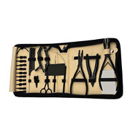 Kit d'outils professionnels pour extensions de cheveux en acier inoxydable couleur or rose, pinces à extensions de cheveux, crochet de tirage, aiguille à boucle