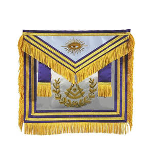 Étui rigide pour tablier maçonnique NESTA SPORTS, pour Maître Maçon MMWM, brodé doré - Product Image 3