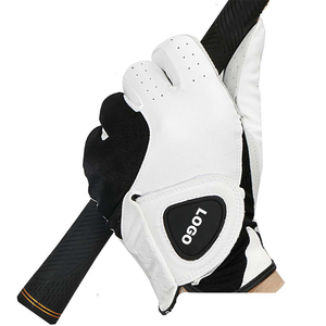 Gants de golf en cuir Cabretta durable avec impression personnalisée, en peau de mouton souple, avec protection respirante de la paume - Product Image 3