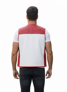 Gilet en cuir professionnel pour motard, qualité export, fabrication OEM sur mesure, gilet en cuir véritable sur mesure, coupe ajustée pour les motards - Product Image 6