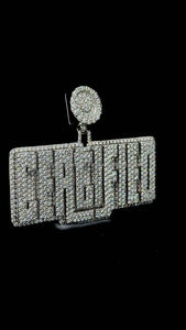 Pendentif Boucle de Ceinture Iced Out en Argent 925 avec Diamant Moissanite, Collier Pendentif de Luxe pour Homme - Product Image 2