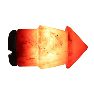 Lampe en sel de l'Himalaya rouge, rustique, en cristal naturel, avec base en bois, pour une présentation décorative sur table et un intérieur chaleureux - Product Image 4