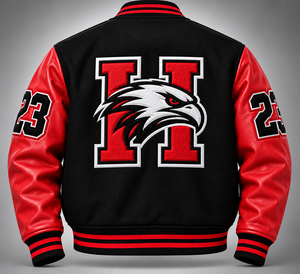 Chaqueta Varsity de Hombre con Forro de Cuero y Logotipo Personalizado, Chaqueta Bomber de Lana, Secado Rápido, Ropa de Invierno Informal - Product Image 3
