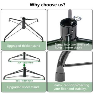 Albero di Natale Festivo da 2,3 m con 1450 Rami per Decorazioni Natalizie in Casa o Ufficio - Product Image 6