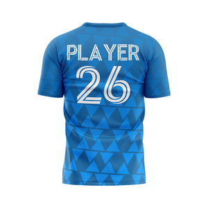 Camisetas de Fútbol Personalizadas para Hombre, Tallas Grandes, 100% Poliéster, Transpirables, Antibacterianas, con Logotipo Personalizado - Product Image 5