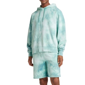 OEM Custom Hoodie And Short <b>Set</b> 2pcs Tracksuit Outerwear Men's <b>Twins</b> <b>Set</b> Terry Fleece Oversized Heavyweight Hoodie & Short <b>Sets</b> - Product Image 6