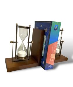 Serre-livres minuteur de sable Homejoy2000 BE6 avec base en bois - Design unique et élégant - Product Image 2