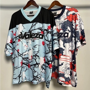 Camiseta Corta Personalizada para Hombre, Hombros Caídos, Estampado de Leopardo, Impresión Digital, Tejido Grueso, Oversize, Corte Cuadrado, Ecológica y Transpirable - Product Image 4