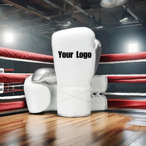 ถุงมือชกมวยหนังแท้แบบมืออาชีพ ปรับแต่งได้ ระบายอากาศได้ดี กันน้ำ เหมาะสำหรับการฝึกซ้อม - Product Image 1