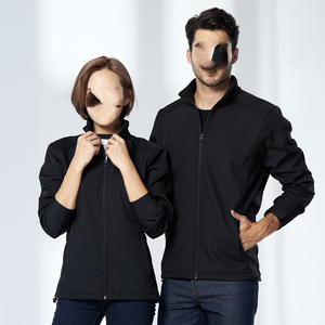 Unisex Navy <b>Fleece</b> Jacket Stand Collar Quarter-Zip Closure Waterproof Windproof Winter Sport Style Casual Outdoor Wear Custom - Product Image 4