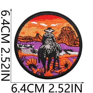 Custom Embroidered Patches Iron On Hook Loop Patch Magnetic Backing Logo <b>Badge</b> for Clothing Apparel Hats Bags Wholesale Manufact - Product Image 6
