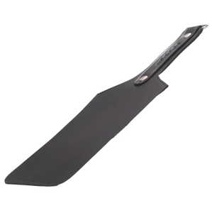 Pagaie de fustigation en cuir de vachette véritable avec surface plate et large pour jeux d'impact BDSM - Product Image 1