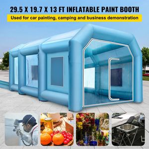 Cabina di Verniciatura Gonfiabile 29.5x19.7x13 ft con Illuminazione LED, 2 Potenti Ventilatori e Sistema di Filtraggio dell'Aria per Cottura e Verniciatura - Product Image 2