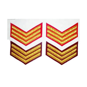 Insignia de Chevron de Alta Calidad para Uniformes, Parches y Emblemas Bordados Decorativos para Atuendos Formales, Servicio OEM - Product Image 3