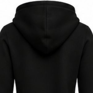 Sudadera con capucha negra personalizada para mujer, estilo griego, con media cremallera, manga larga, bordado de escudo, tipo jersey, informal, de forro polar para hermandades - Product Image 4