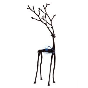 Sculpture de cerf de Table pour décoration de maison, vente en gros, prix le plus bas, Sculpture de bureau en Aluminium - Product Image 3