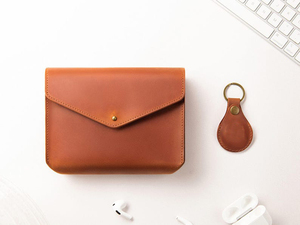 Organisateur de câbles en cuir de luxe avec logo personnalisé, gestion des cordons de bureau, support de fils électroniques, étui de voyage pour technos, référence usine LCO-0005 - Product Image 5