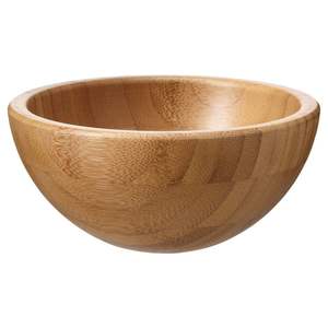 Bol à salade en bambou écologique personnalisé avec logo, design luxueux, pour décorer la table de cuisine, fabrication artisanale indienne. - Product Image 2