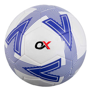 Ballons de football Oxva Industries taille 5 en PVC cousus à la machine de haute qualité pour l'entraînement et l'utilisation en extérieur - Product Image 1