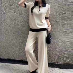 Conjunto de Ropa Urbana de Verano para Mujer 2026, Top Corto sin Mangas con Logotipo Personalizado, Pantalones Cortos de Punto, Estampado Floral, Conjunto de Dos Piezas Sexy para Club o Casual - Product Image 2