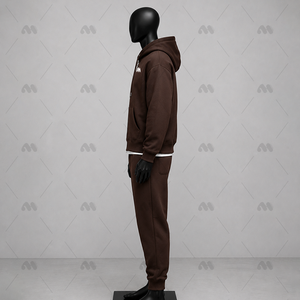 OEM Custom Heavyweight Cotton Fleece Hoodie Tracksuit Men Full Zip <b>Jogger</b> Set <b>Oversized</b> Streetwear Sweat Suit - Product Image 6