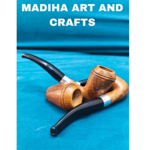 Pipa de Fumar de Madera Natural Ecológica de Alta Calidad con Acabado Lacado y Patrón Grabado, Tipo Recto Moderno y Sostenible, Venta al Por Mayor - Product Image 4