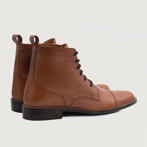 Bottes Derby élégantes en cuir marron pour hommes 2026 – Chaussures décontractées tendance et confortables – Options de personnalisation OEM en cuir véritable – Vente en gros - Product Image 2