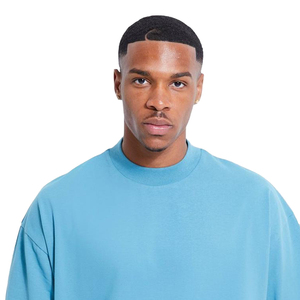 T-shirt Homme Col Rond Oversize 100% Coton Délavé à l'Acide, Écologique, Anti-Plis, Anti-Rétrécissement, Respirant, Longueur Longue - Product Image 5