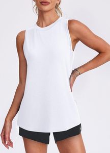 Camiseta sin Mangas Personalizada con Logotipo para Mujer, Suave, Cómoda, Ligera, Elástica, para Gimnasio, Entrenamiento, Yoga, Ropa al por Mayor, Fabricante - Product Image 4