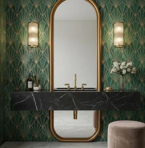 Espejo de Pared Decorativo Art Deco Hecho a Mano, Ecológico, Ligero, de Madera, Espejo de Cuerpo Entero a Precio Económico - Product Image 3