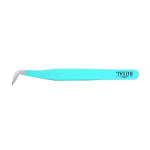 Pinzas Royal Tweezers Nuevas de Acero Inoxidable Clásicas para Extensión de Pestañas, Punta Larga de 65 Grados, Punta Angulada Lisa, Antimagnéticas - Product Image 6