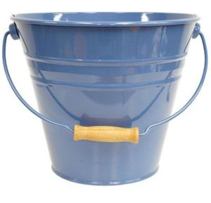 Juego de macetas rústicas de metal con asas y acabado con recubrimiento en polvo para decoración de plantas verdes y flores de jardín - Product Image 4