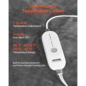 Portable Robe <b>Hoodie</b> for Women Wearable Heated <b>Electric</b> Shawl 5 Levels Heating 3H Auto Shut-Off Overheat Protection for Mom - Product Image 3