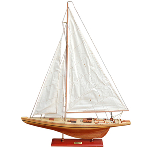 Modèle de voilier moyen Ranger, modèle de yacht à voiles, modèle de bateau en bois artisanal, décoration nautique, décoration de la maison, 60Lx12Wx76H cm - Product Image 1