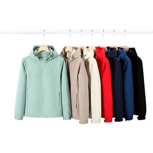 Veste Softshell imperméable de haute qualité 100% polyester, veste imperméable avec poches zippées - Product Image 4