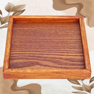 Handmade Wooden Rectangle Serving Tray Natural Mango Wood Decorative Tray for Kitchen Dining and Coffee Table - Product Image 4