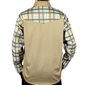 Camisas de Trabajo FR de Algodón Pesado con Spandex, Lona Elástica, Broches y Costuras Reforzadas, Chaquetas Resistentes al Fuego Estilo Western - Product Image 5