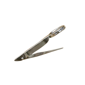 Stainless Steel Straight Tip Precision Modern Eyebrow Tweezers with Magnifying Glass for Hair <b>Removal</b> Multi-Function Beauty <b>Tool</b> - Product Image 3