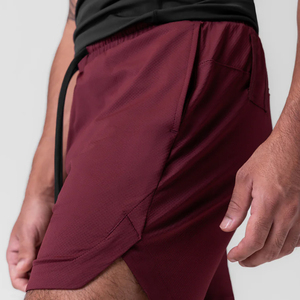 Pantalones Cortos Deportivos para Hombre, de Color Sólido, Secado Rápido, con Cordón Ajustable, Cintura Media, Estilo Casual, 100% Poliéster, Tejido de Punto - Product Image 5