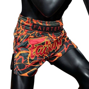 Shorts de Muay Thai Fairtex Hechos a Medida de Alta Calidad, Fabricados con 100% Poliéster para Entrenamiento de Artes Marciales para Hombres - Product Image 3