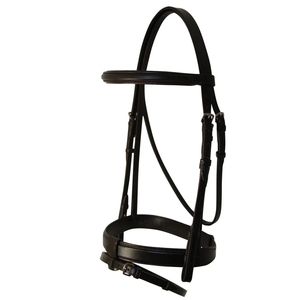 Bridon en cuir fantaisie avec forme anatomique et rembourrage doux, réglable, en cuir véritable, vente en gros - Product Image 1