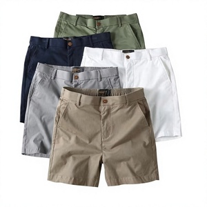<b>Men</b>’s Cotton Chino <b>Shorts</b> <b>Men's</b> Classic Solid Color Casual Summer <b>Shorts</b> <b>Men's</b> Bermuda <b>Shorts</b> with Belt Loops & Button Closure - Product Image 1