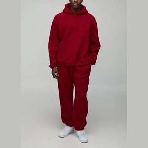 Conjunto Deportivo de Invierno para Hombre, 2 Piezas, Hombros Caídos, Cómodo, con Logotipo Personalizado Impreso en DTG, Estilo Urbano, Casual, de Felpa - Product Image 5