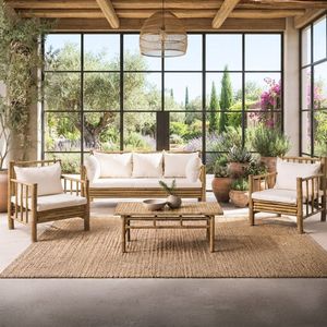 Wholesale Sustainable <b>Bamboo</b> Sofa Set with <b>Table</b> & Chairs for Outdoor Garden Furniture from Vietnam - Product Image 1