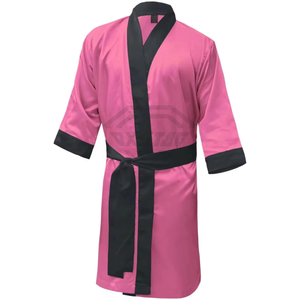 Robes de boxe pour hommes, nouveau style, couleur personnalisée, robes de boxe, kimono de Jiu Jitsu, fabriqué au Pakistan, robes de boxe en vente, OEM personnalisé - Product Image 1