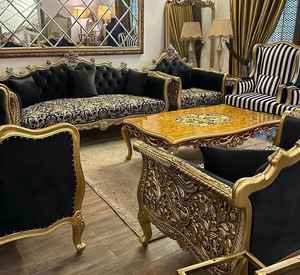 Canapé 4 places au design moderne, confortable, de qualité supérieure, avec de superbes coussins, meubles de salon, structure en bois, revêtement en tissu. - Product Image 1