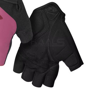 Custom Made High Quality Leather Winter Cycling Gloves Heavy Duty Half Finger Waterproof <b>Hook</b> and Loop Closure - Product Image 2